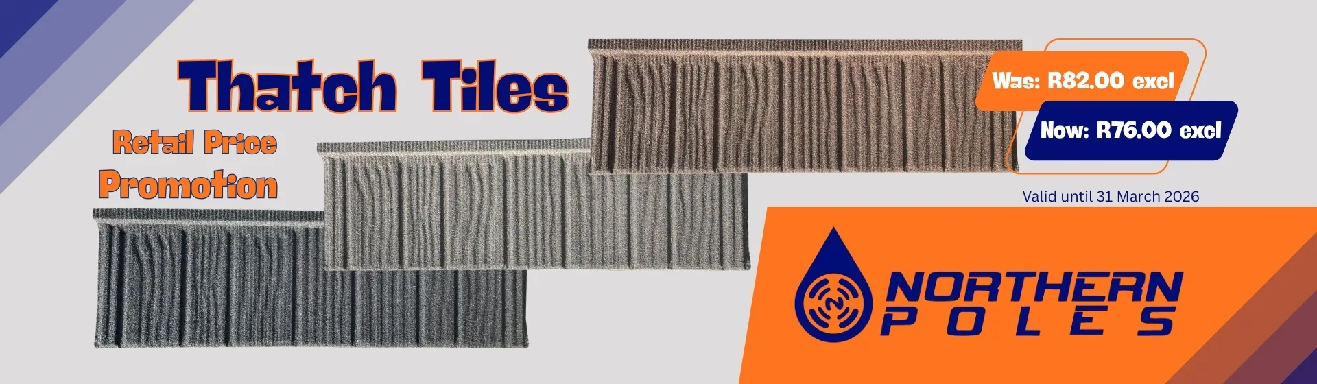 Retail price-3 thatch tile